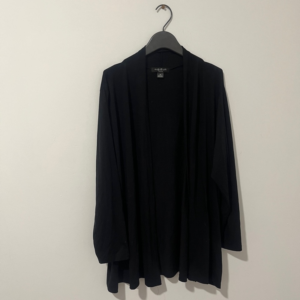 August Silk Black Women's Cardigan
